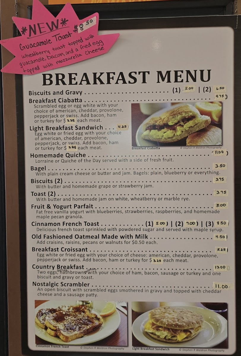 Menu Clark Street Cafe & Bakery-1